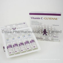 L-Ascorbinsäure 500mg / 5ml Vitamin C Injektion 100% reine Anti-Aging Hautpflege